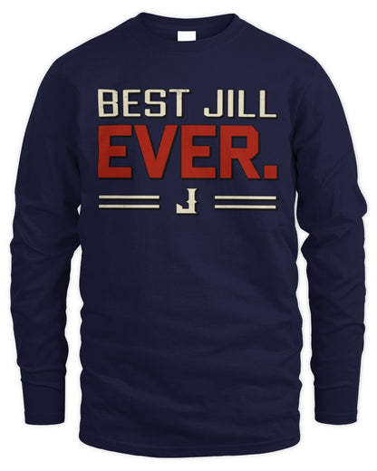 Best Your Name Ever Cool Shirt JILL M1-58 / Men's Long Sleeved T-Shirt / navy