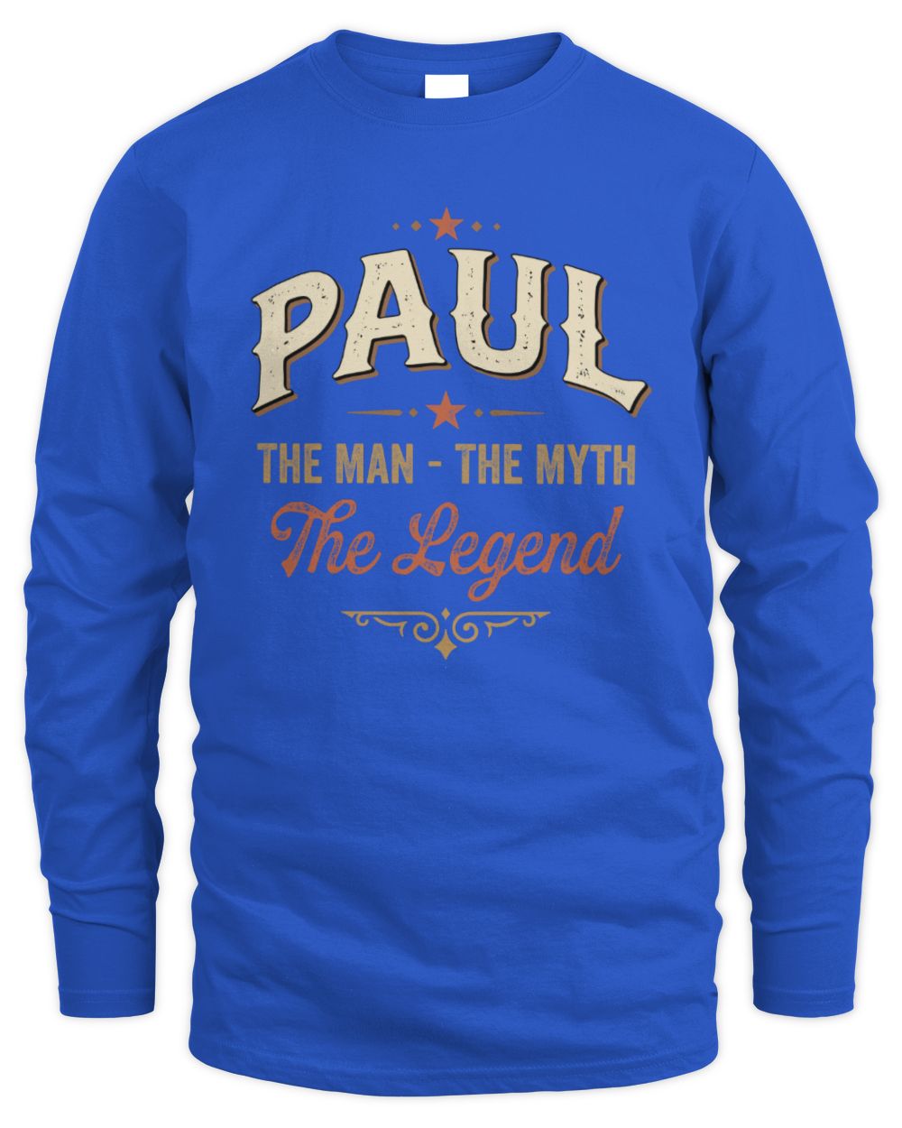 I'm Name I'm Not Rude I Just Have The Balls Funny T-Shirt PAUL M1-77 / Men's Long Sleeved T-Shirt / royal