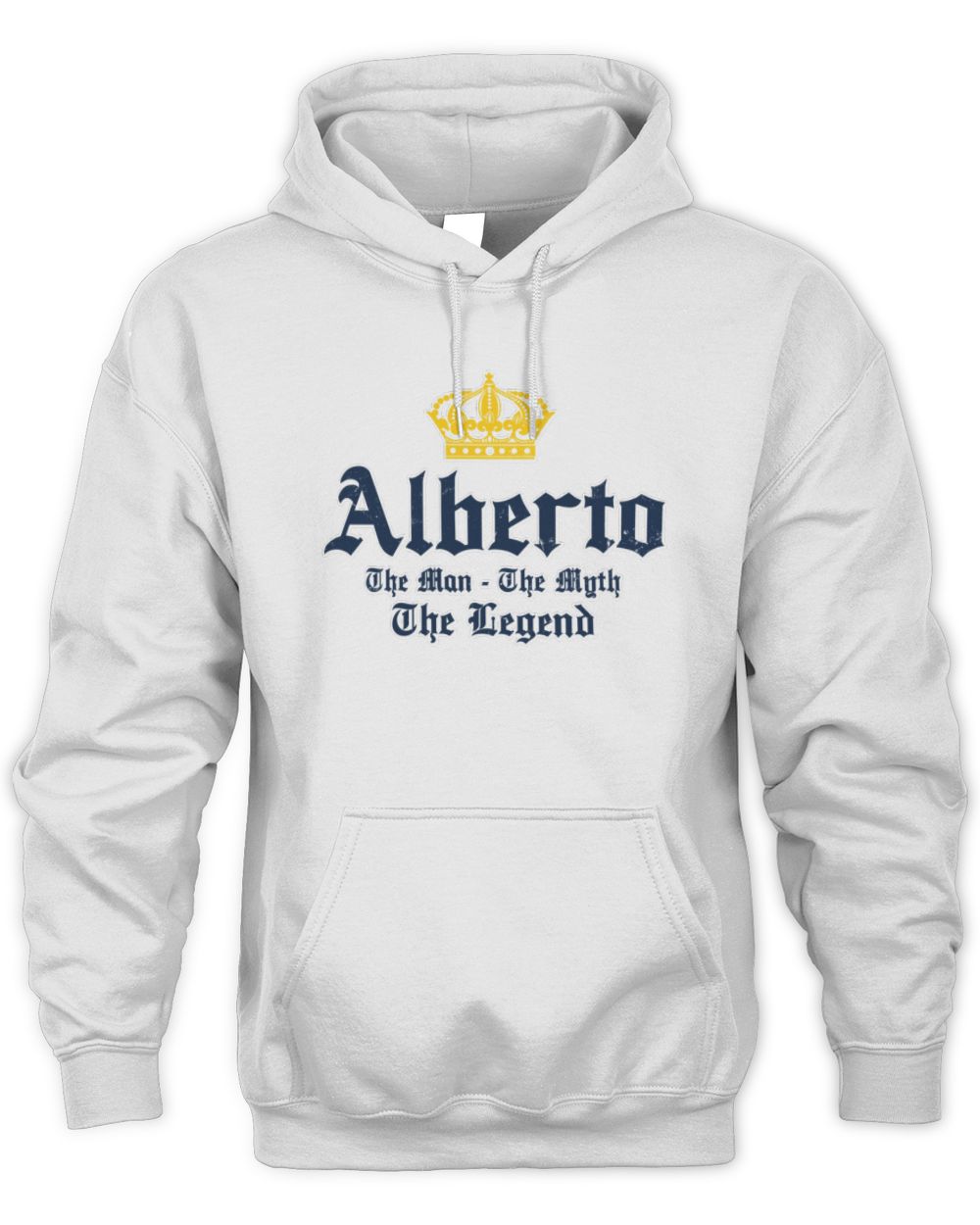 The Man The Myth The Legend Corona Beer T-Shirt ALBERTO M1-S83 / Unisex Hoodie / white