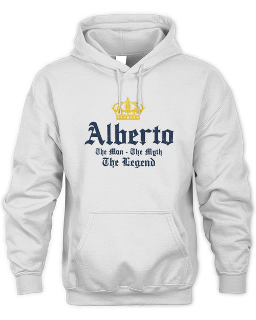 The Man The Myth The Legend Corona Beer T-Shirt ALBERTO M1-S83 / Unisex Hoodie / white