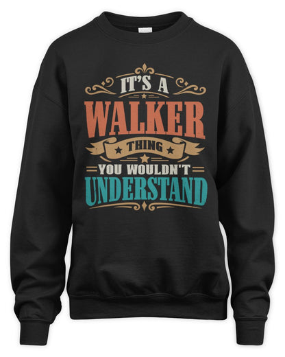 It’s a Name Thing Personalized Retro T-Shirt WALKER M1-47 / Unisex Sweatshirt / black