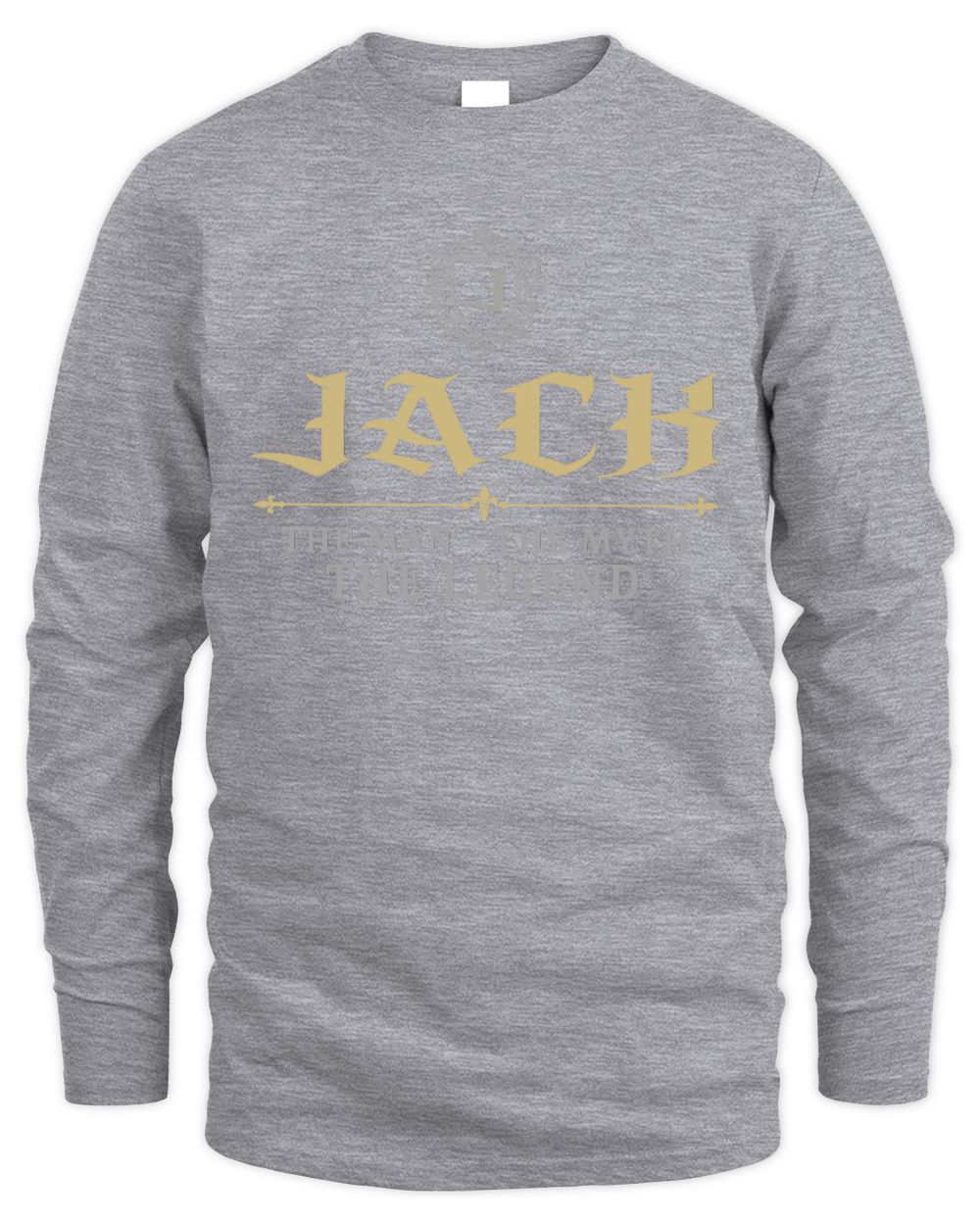 The Man The Myth The Legend Western Shirt JACK M1-78 / Men's Long Sleeved T-Shirt / sport grey