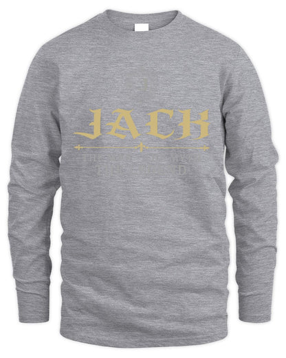 The Man The Myth The Legend Western Shirt JACK M1-78 / Men's Long Sleeved T-Shirt / sport grey