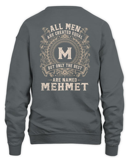 All Men Are Created Equal Cool Logo Shirt MEHMET M1-60 / Unisex Sweatshirt / charcoal