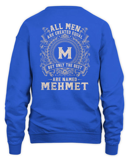 All Men Are Created Equal Cool Logo Shirt MEHMET M1-60 / Unisex Sweatshirt / royal