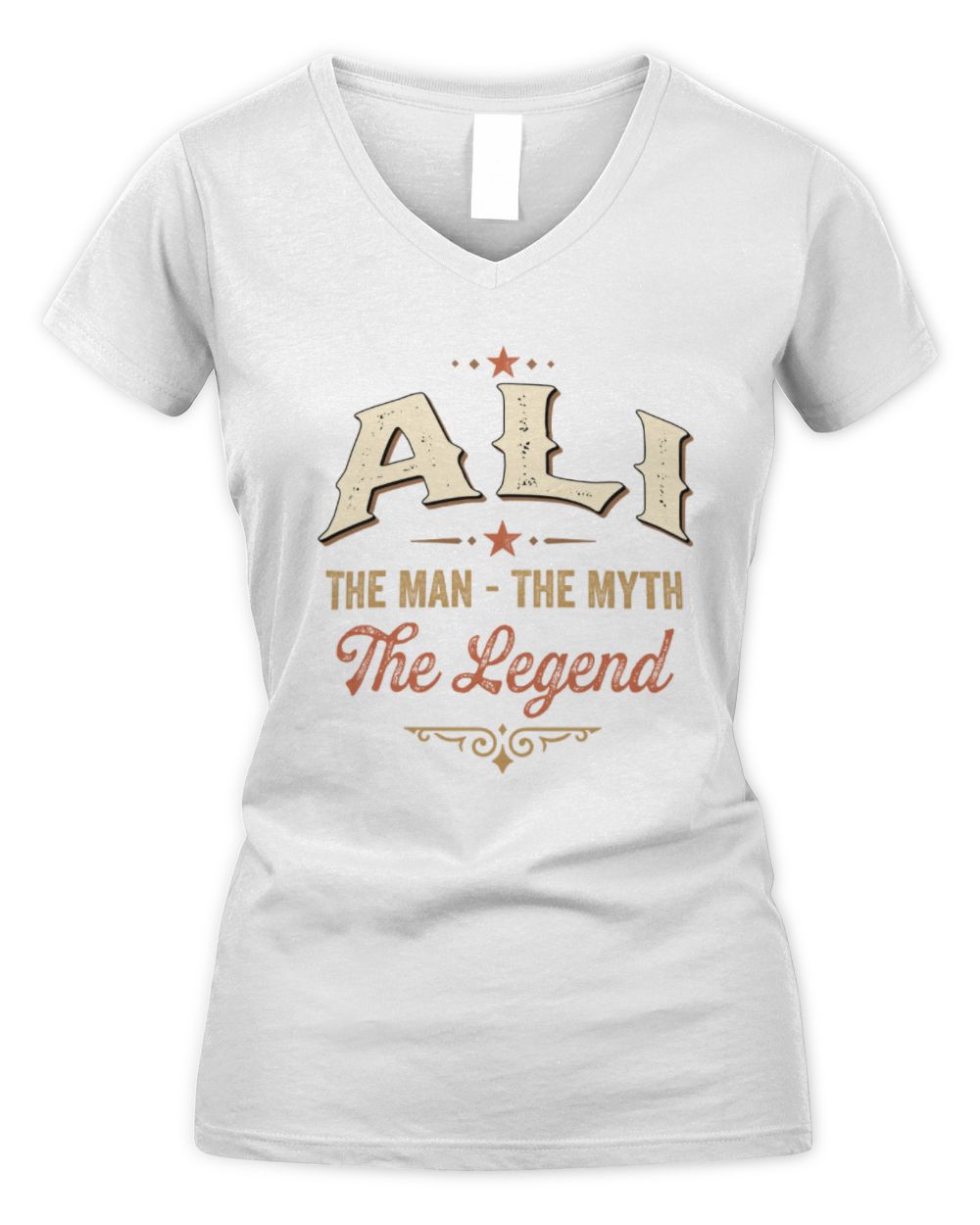 I'm Name I'm Not Rude I Just Have The Balls Funny T-Shirt ALI M1-77 / Women's V-Neck T-Shirt / white