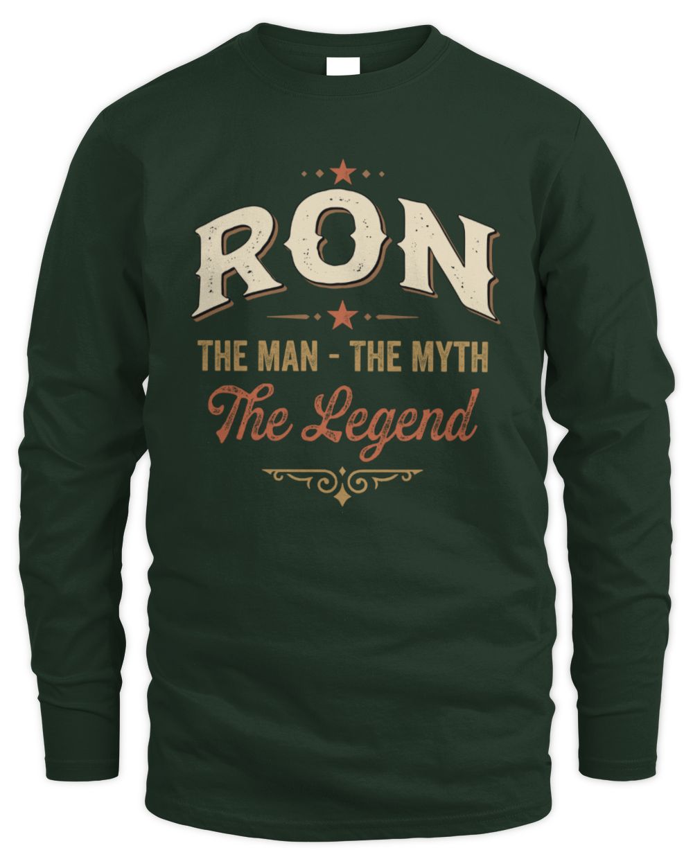 I'm Name I'm Not Rude I Just Have The Balls Funny T-Shirt RON M1-77 / Men's Long Sleeved T-Shirt / forest green