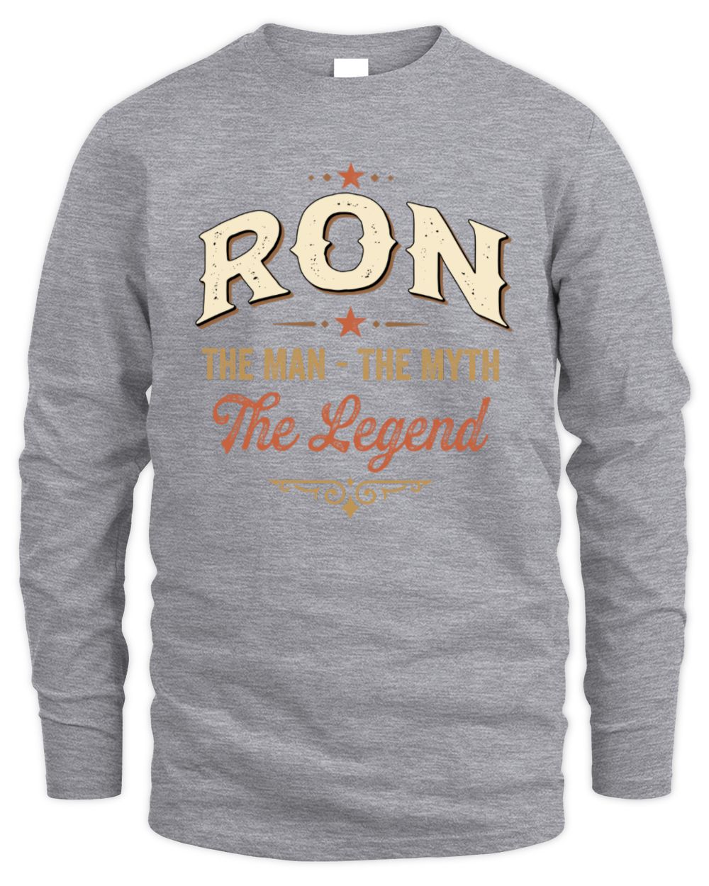 I'm Name I'm Not Rude I Just Have The Balls Funny T-Shirt RON M1-77 / Men's Long Sleeved T-Shirt / sport grey