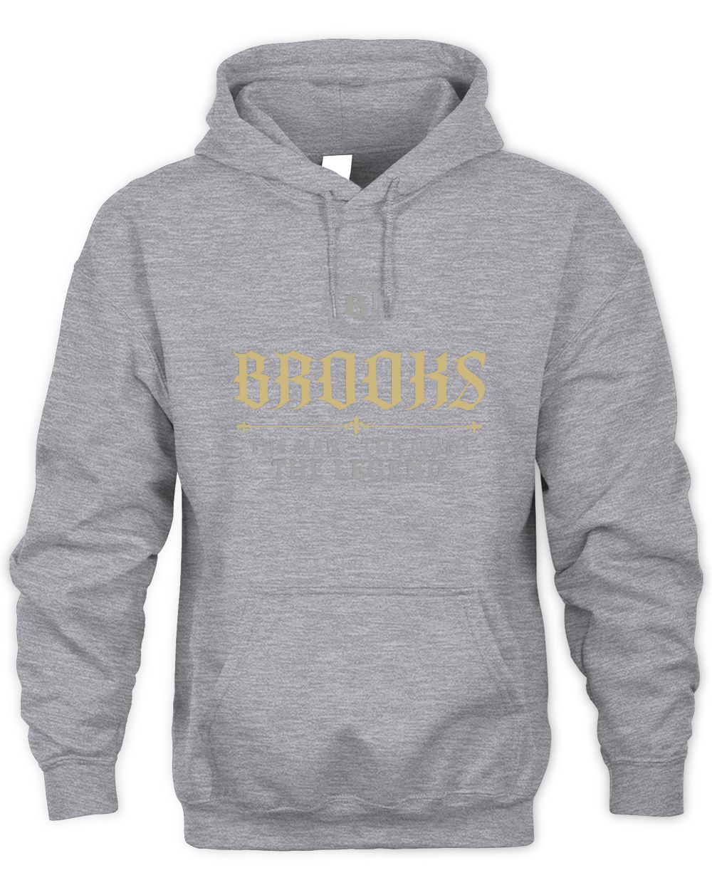 The Man The Myth The Legend Western Shirt BROOKS M1-78 / Unisex Hoodie / sport grey