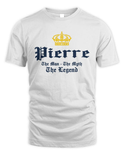 The Man The Myth The Legend Corona Beer T-Shirt PIERRE M1-S83 / Unisex Standard T-Shirt / white