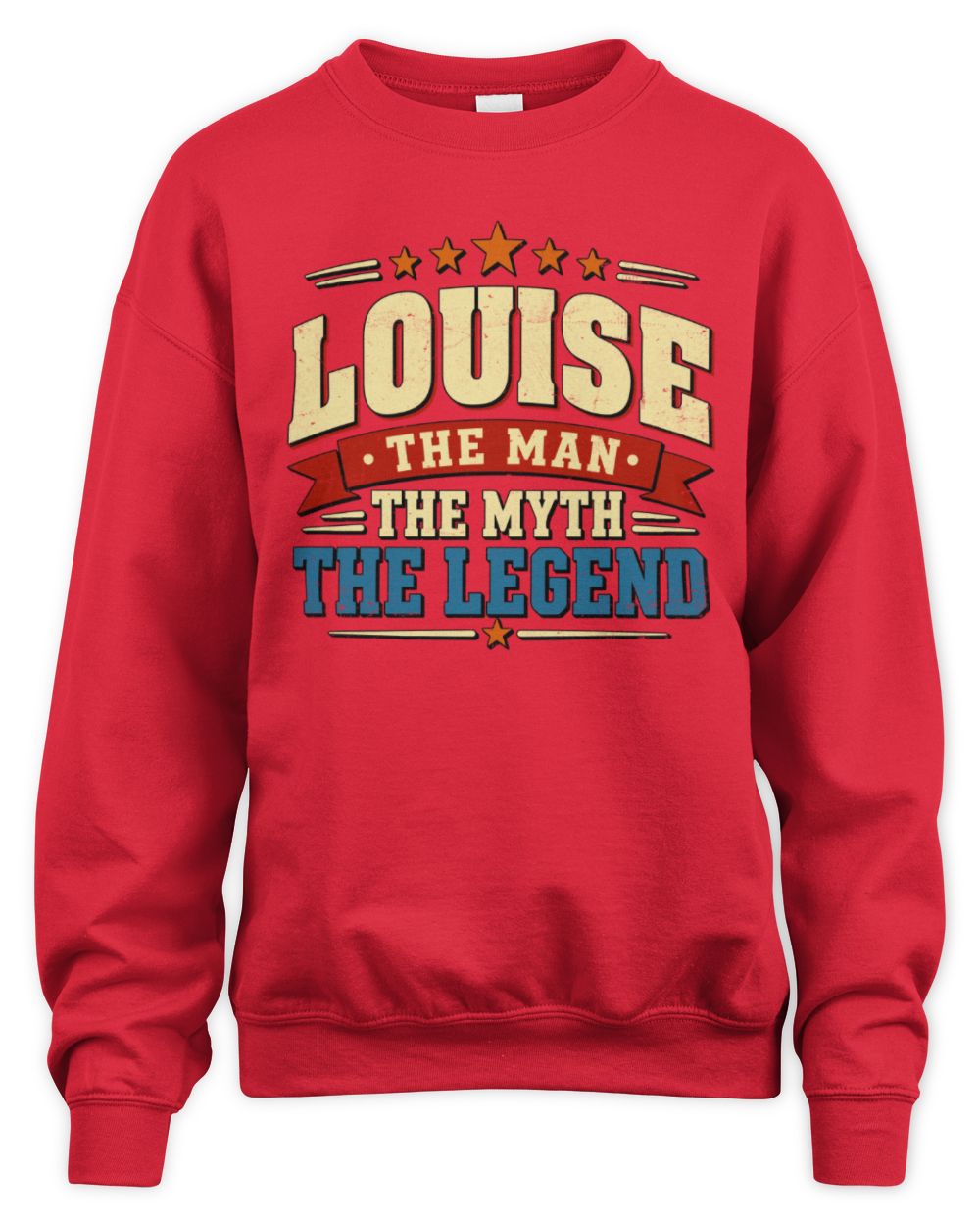 The Man The Myth The Legend Ribbon Vintage T-Shirt LOUISE M1-56 / Unisex Sweatshirt / red