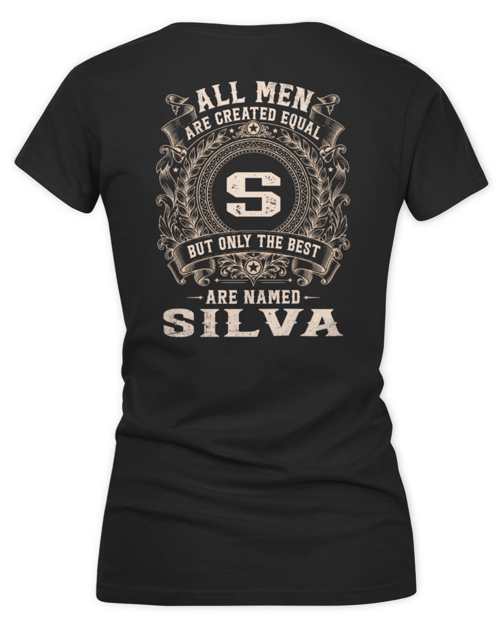 All Men Are Created Equal Cool Logo Shirt SILVA M1-60 / Women's V-Neck T-Shirt / black