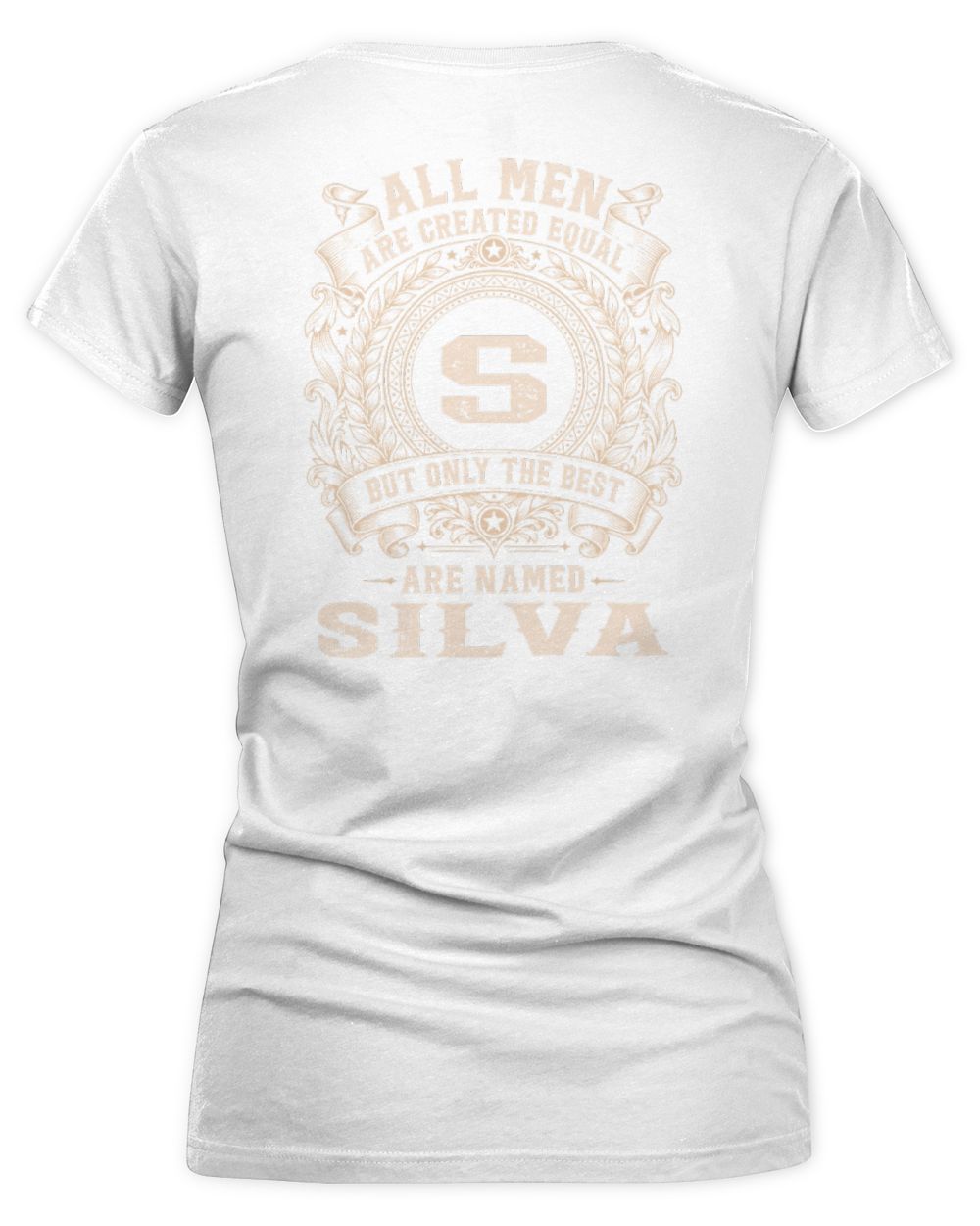 All Men Are Created Equal Cool Logo Shirt SILVA M1-60 / Women's V-Neck T-Shirt / white