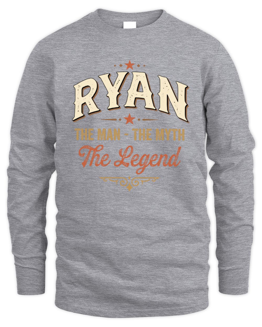 I'm Name I'm Not Rude I Just Have The Balls Funny T-Shirt RYAN M1-77 / Men's Long Sleeved T-Shirt / sport grey