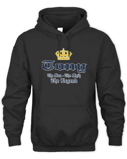 The Man The Myth The Legend Corona Beer T-Shirt TONY M1-S83 / Unisex Hoodie / black