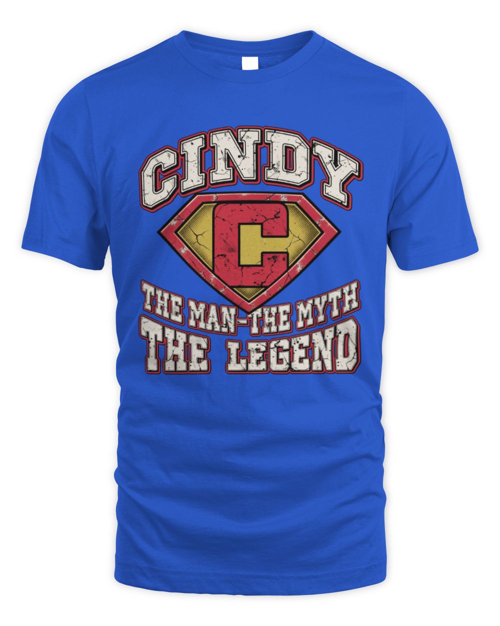 The Man The Myth The Legend Superman Graphic T-Shirt CINDY M1-74 / Unisex Standard T-Shirt / royal