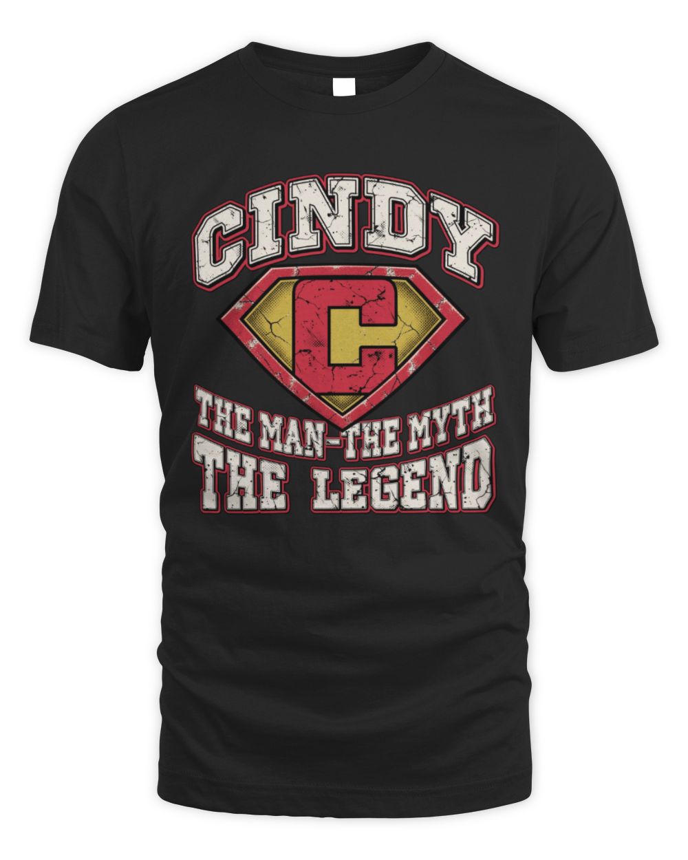 The Man The Myth The Legend Superman Graphic T-Shirt CINDY M1-74 / Unisex Standard T-Shirt / black