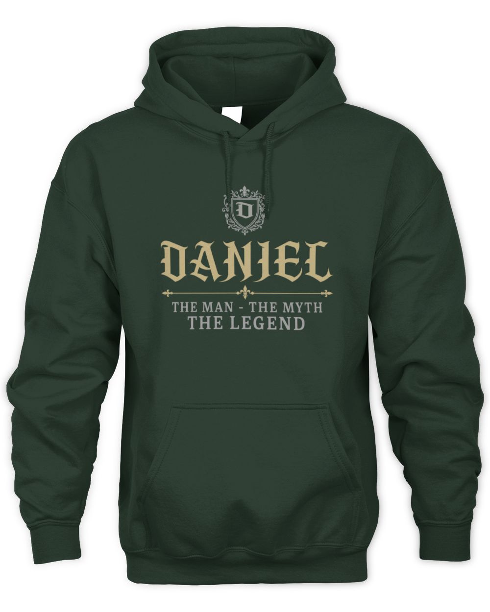 The Man The Myth The Legend Western Shirt DANIEL M1-78 / Unisex Hoodie / forest green