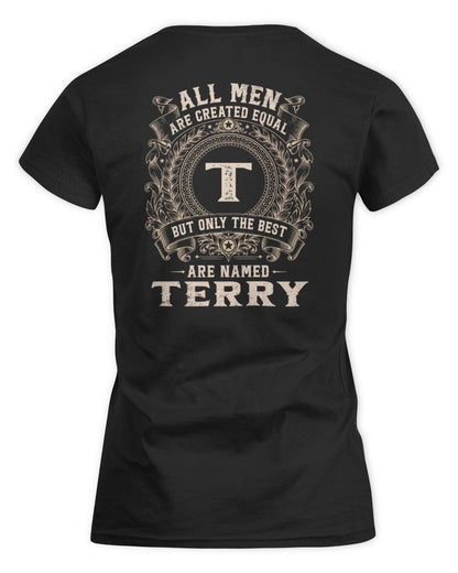 All Men Are Created Equal Cool Logo Shirt TERRY M1-60 / Women's Standard T-Shirt / black