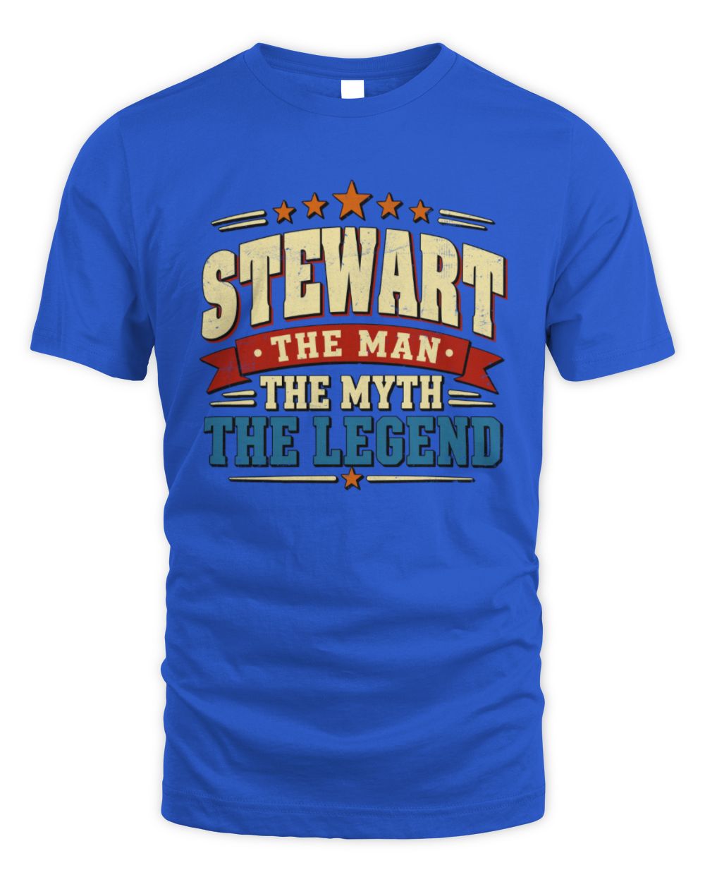 The Man The Myth The Legend Ribbon Vintage T-Shirt STEWART M1-56 / Unisex Standard T-Shirt / royal
