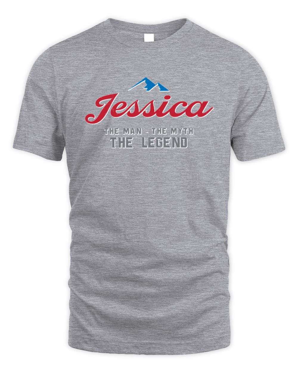 The Man The Myth The Legend Coors Light Beer T-Shirt JESSICA M1-S84 / Unisex Standard T-Shirt / sport grey