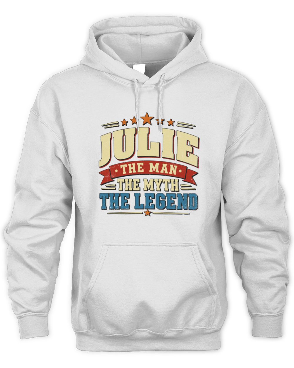 The Man The Myth The Legend Ribbon Vintage T-Shirt JULIE M1-56 / Unisex Hoodie / white