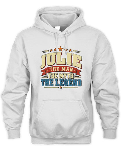 The Man The Myth The Legend Ribbon Vintage T-Shirt JULIE M1-56 / Unisex Hoodie / white