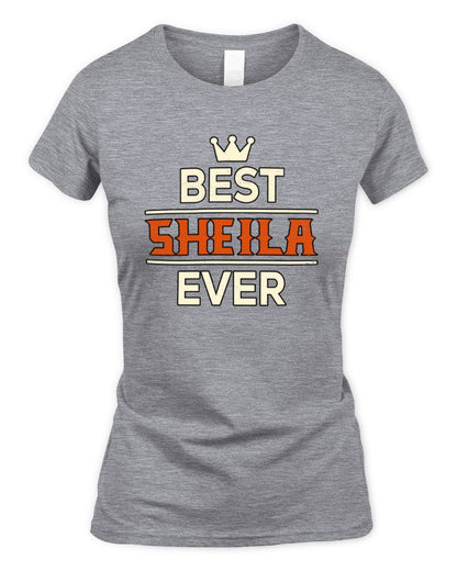 Best Your Name With Crown Shirt SHEILA M1-59 / Women's Standard T-Shirt / sport grey