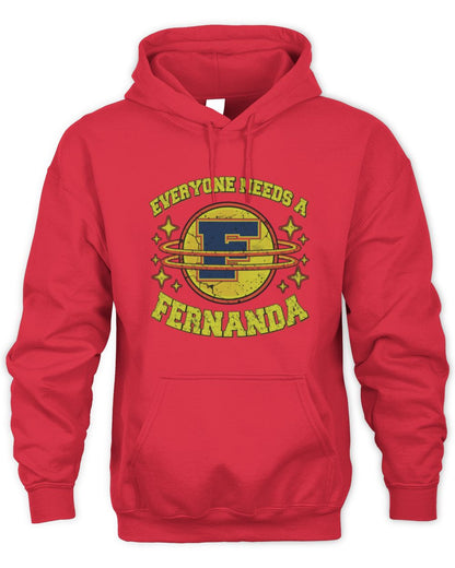 Everyone Needs a Your Name Shirt FERNANDA M1-76 / Unisex Hoodie / red