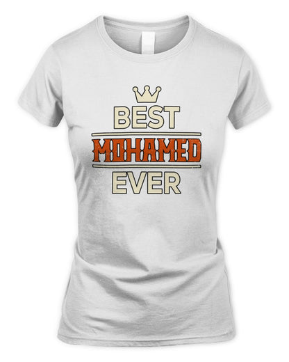 Best Your Name With Crown Shirt MOHAMED M1-59 / Women's Standard T-Shirt / white