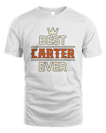 Best Your Name With Crown Shirt CARTER M1-59 / Unisex Standard T-Shirt / white