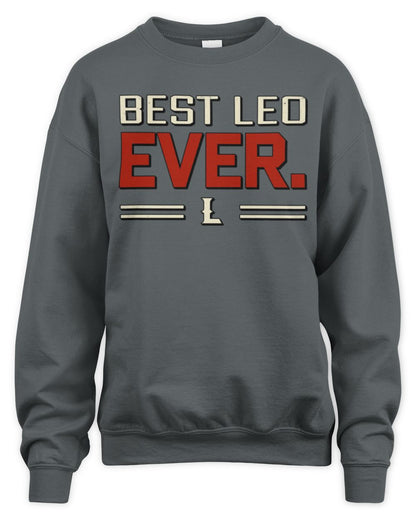 Best Your Name Ever Cool Shirt LEO M1-58 / Unisex Sweatshirt / charcoal
