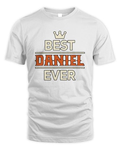Best Your Name With Crown Shirt DANIEL M1-59 / Unisex Standard T-Shirt / white