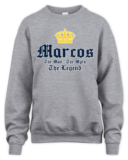 The Man The Myth The Legend Corona Beer T-Shirt MARCOS M1-S83 / Unisex Sweatshirt / sport grey