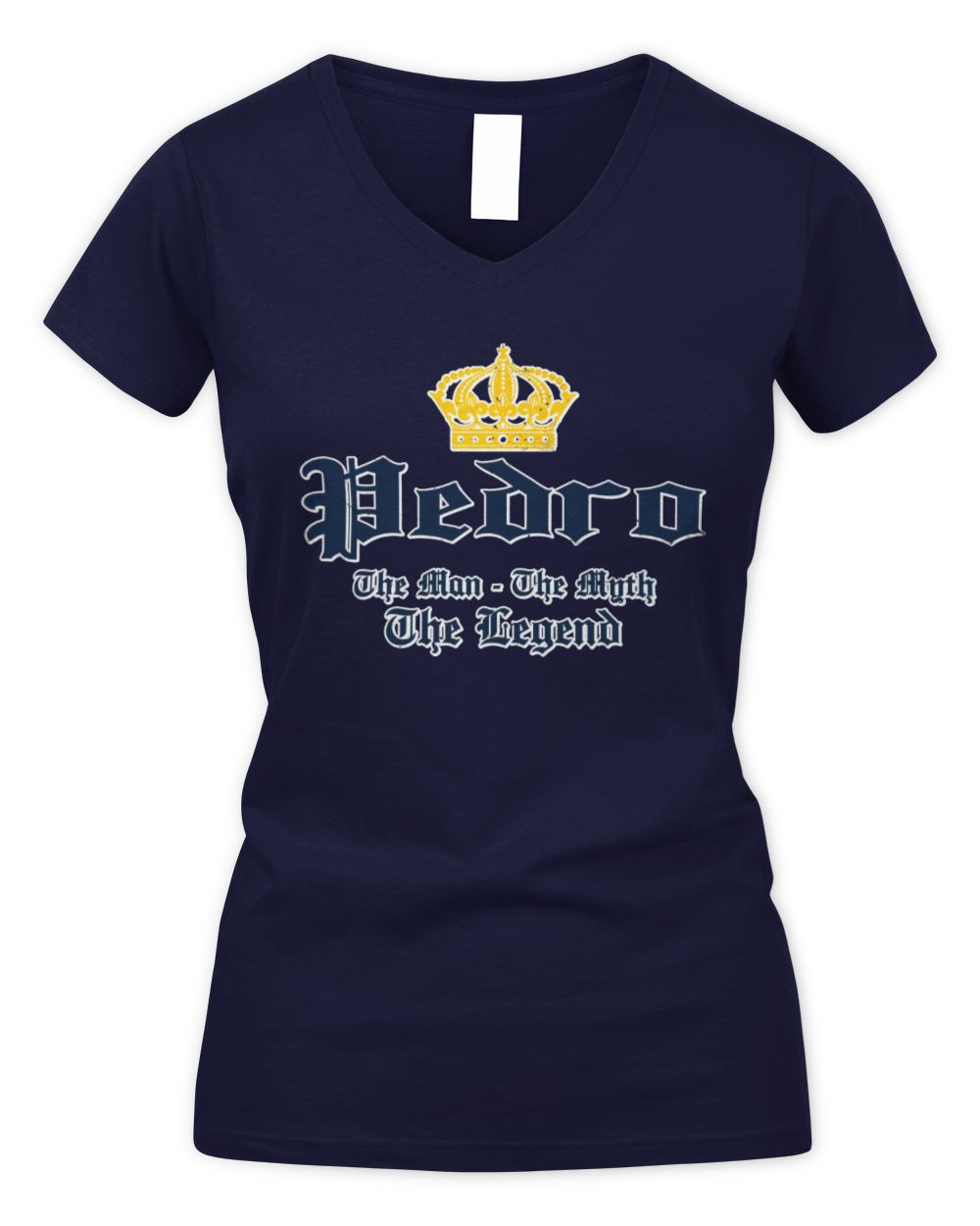 The Man The Myth The Legend Corona Beer T-Shirt PEDRO M1-S83 / Women's V-Neck T-Shirt / navy