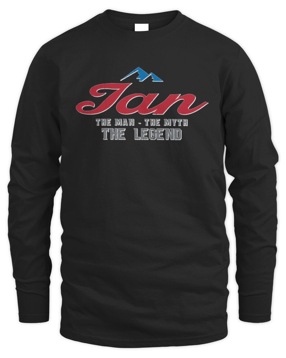 The Man The Myth The Legend Coors Light Beer T-Shirt IAN M1-S84 / Men's Long Sleeved T-Shirt / black