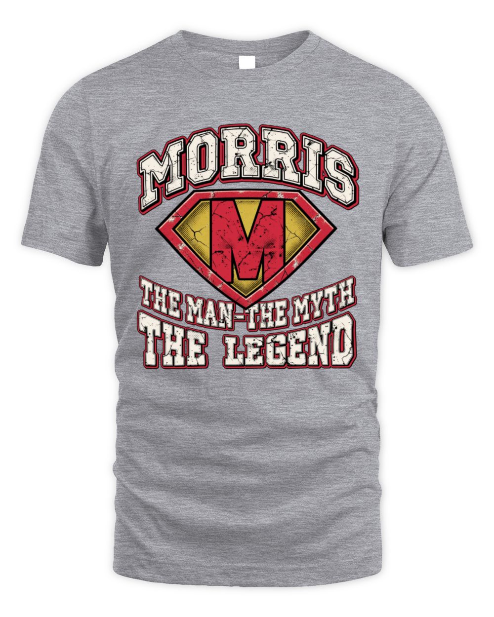 The Man The Myth The Legend Superman Graphic T-Shirt MORRIS M1-74 / Unisex Standard T-Shirt / sport grey