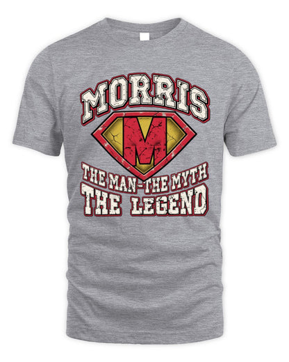 The Man The Myth The Legend Superman Graphic T-Shirt MORRIS M1-74 / Unisex Standard T-Shirt / sport grey