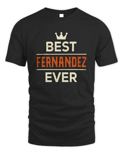 Best Your Name With Crown Shirt FERNANDEZ M1-59 / Unisex Standard T-Shirt / black