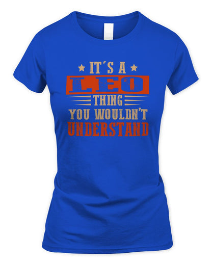 It's a Name Thing Personalized Funny Shirt LEO M1-51 / Women's Standard T-Shirt / royal