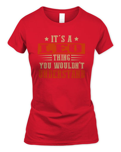 It's a Name Thing Personalized Funny Shirt LEO M1-51 / Women's Standard T-Shirt / red
