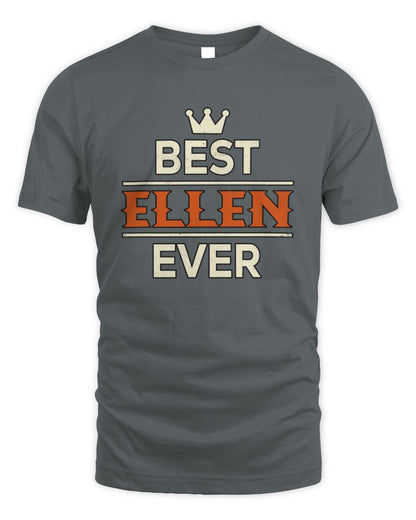 Best Your Name With Crown Shirt ELLEN M1-59 / Unisex Standard T-Shirt / charcoal