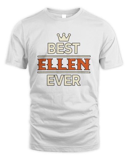 Best Your Name With Crown Shirt ELLEN M1-59 / Unisex Standard T-Shirt / white