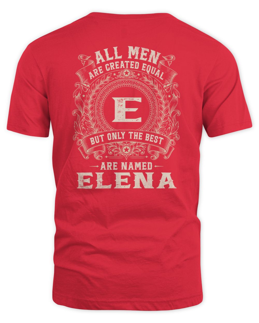 All Men Are Created Equal Cool Logo Shirt ELENA M1-60 / Unisex Standard T-Shirt / red