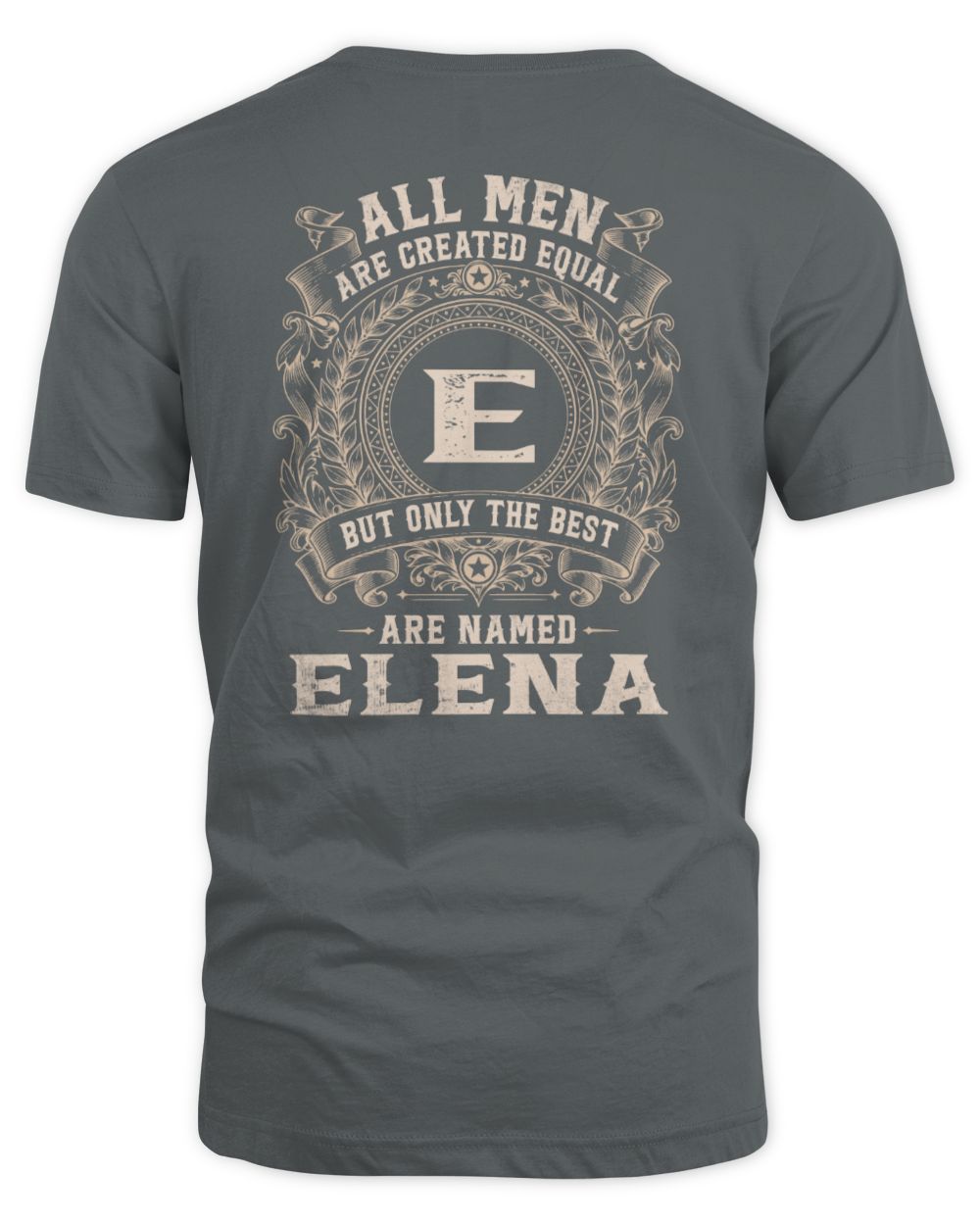 All Men Are Created Equal Cool Logo Shirt ELENA M1-60 / Unisex Standard T-Shirt / charcoal