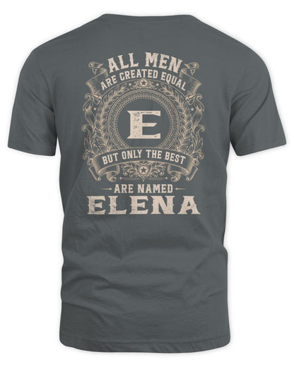 All Men Are Created Equal Cool Logo Shirt ELENA M1-60 / Unisex Standard T-Shirt / charcoal