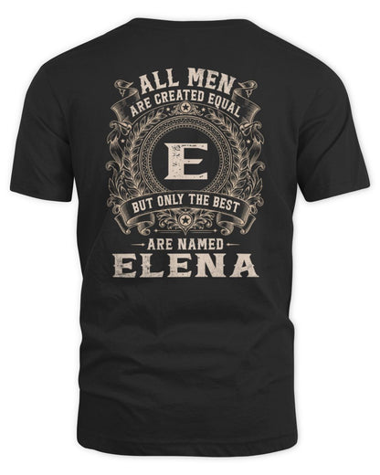 All Men Are Created Equal Cool Logo Shirt ELENA M1-60 / Unisex Standard T-Shirt / black