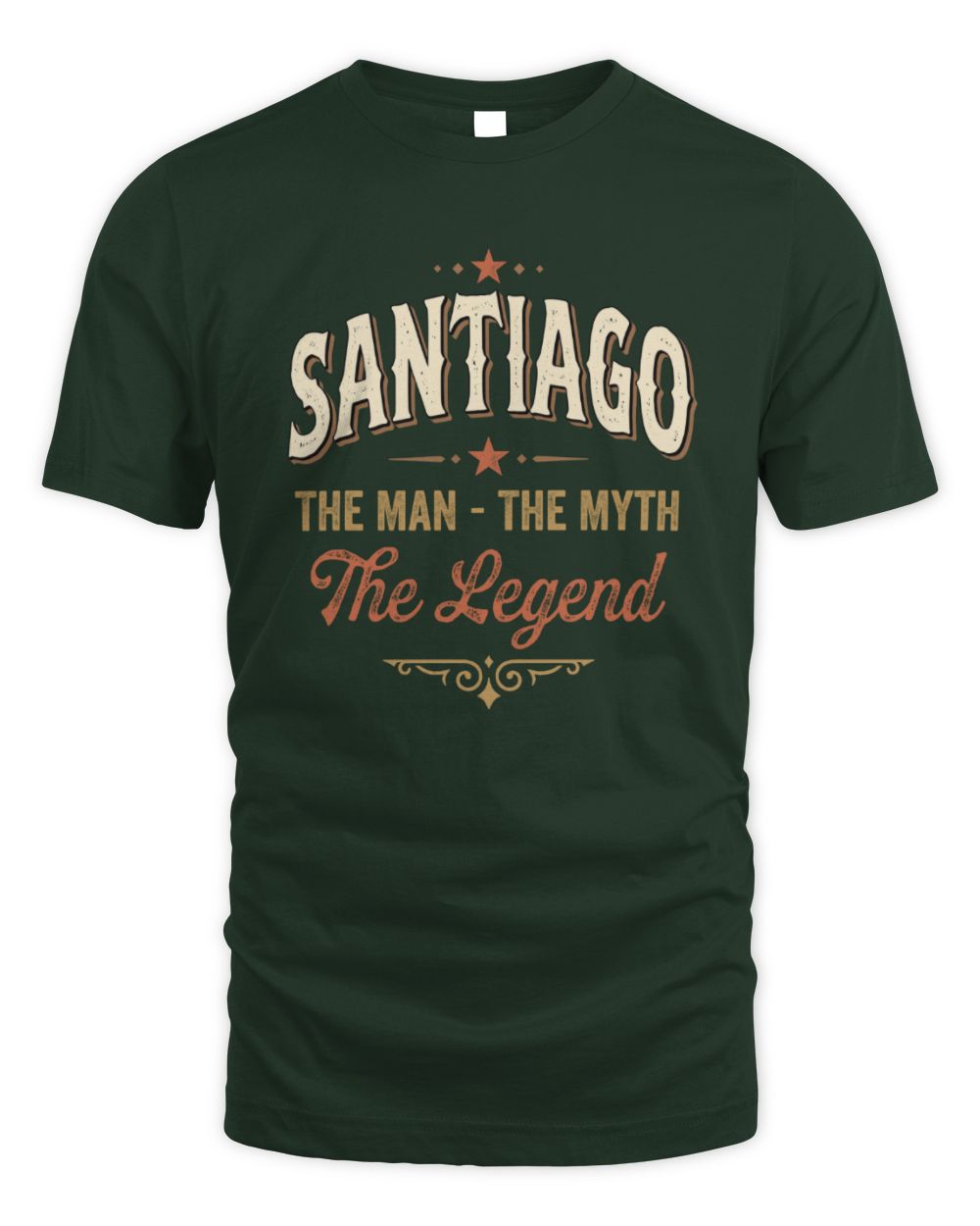 I'm Name I'm Not Rude I Just Have The Balls Funny T-Shirt SANTIAGO M1-77 / Unisex Standard T-Shirt / forest green