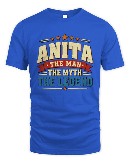 The Man The Myth The Legend Ribbon Vintage T-Shirt ANITA M1-56 / Unisex Standard T-Shirt / royal