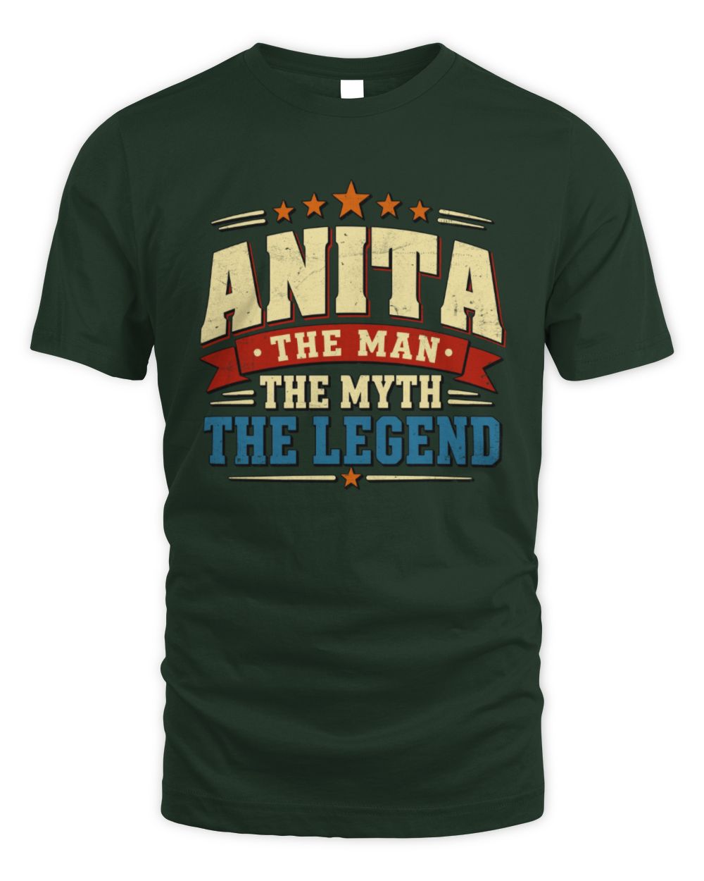 The Man The Myth The Legend Ribbon Vintage T-Shirt ANITA M1-56 / Unisex Standard T-Shirt / forest green